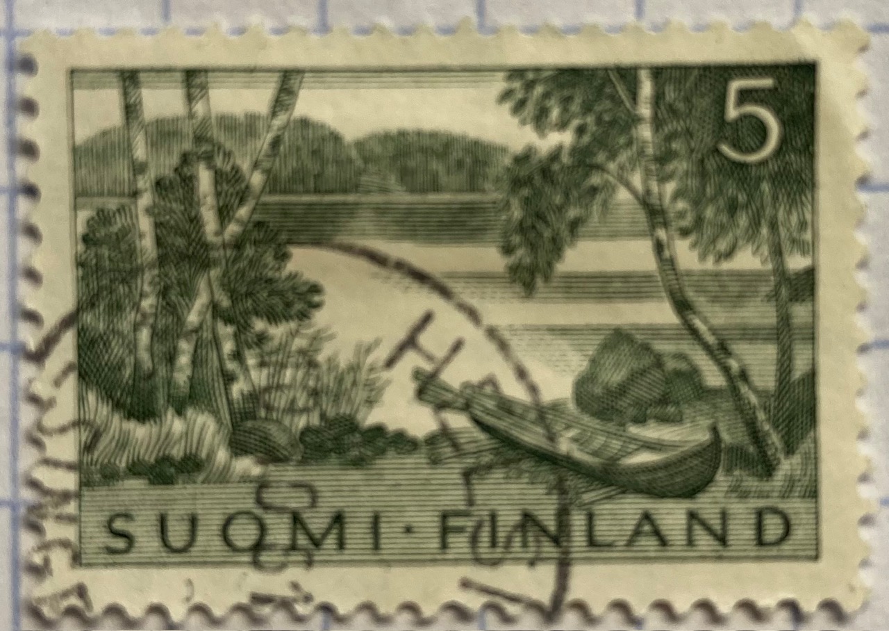 Finnish Stamp of Lake