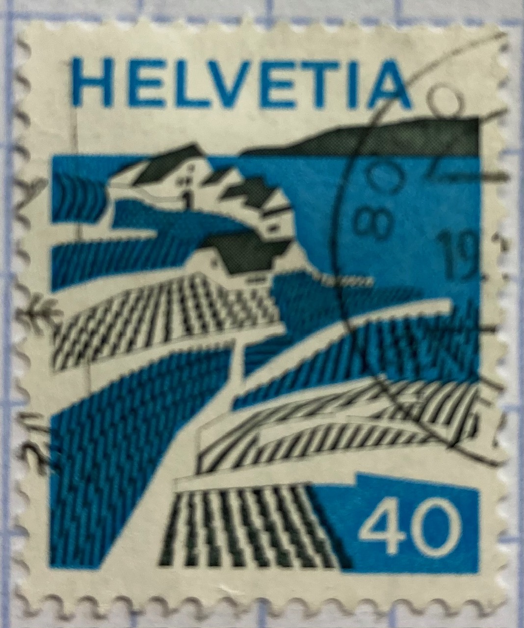 Swiss Stamp of Farmland